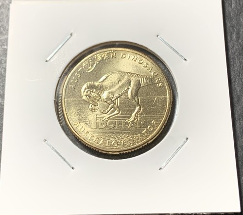 2022 AUSTRALIA $1 DINO HUNT SERIES AUSTRALOVENATOR UNC FROM LOW MINTAGE 800K - Picture 2 of 6