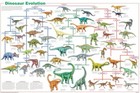 Poster Dinosaur Evolution Educational Classroom Chart