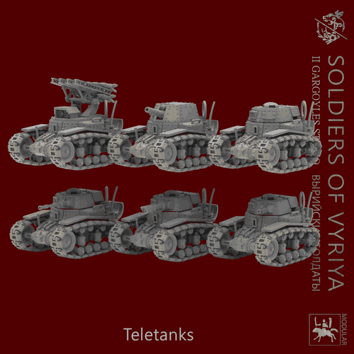 Soldaten von Vyriya Militär TelePanzer | 3er Set - Bild 2 von 2