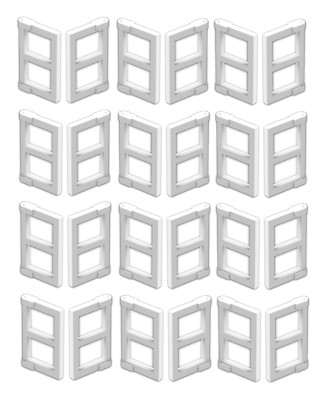  NEW LEGO X24 WHITE Window 1 x 2 x 3 Pane Town House City Parts Pieces Bulk Lot