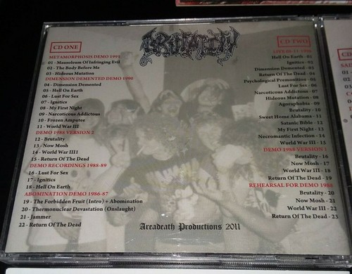 CD BRUTALITY The Demos 2011 Box Set 3 cd, 1 dvd, poster, booklet Area Death OOP - Picture 3 of 7