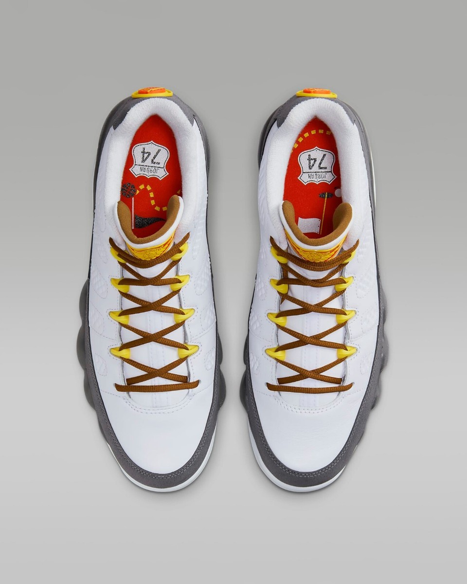 Nike Air Jordan 9 G NRG Golf Shoes 'US Open' White Cool Grey Nike Air Jordan 9 G NRG Golf Shoes 'US Open' White Cool Grey