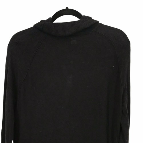 Suéter elástico cuello de tortuga negro manga larga para mujer talla XS - Imagen 4 de 9