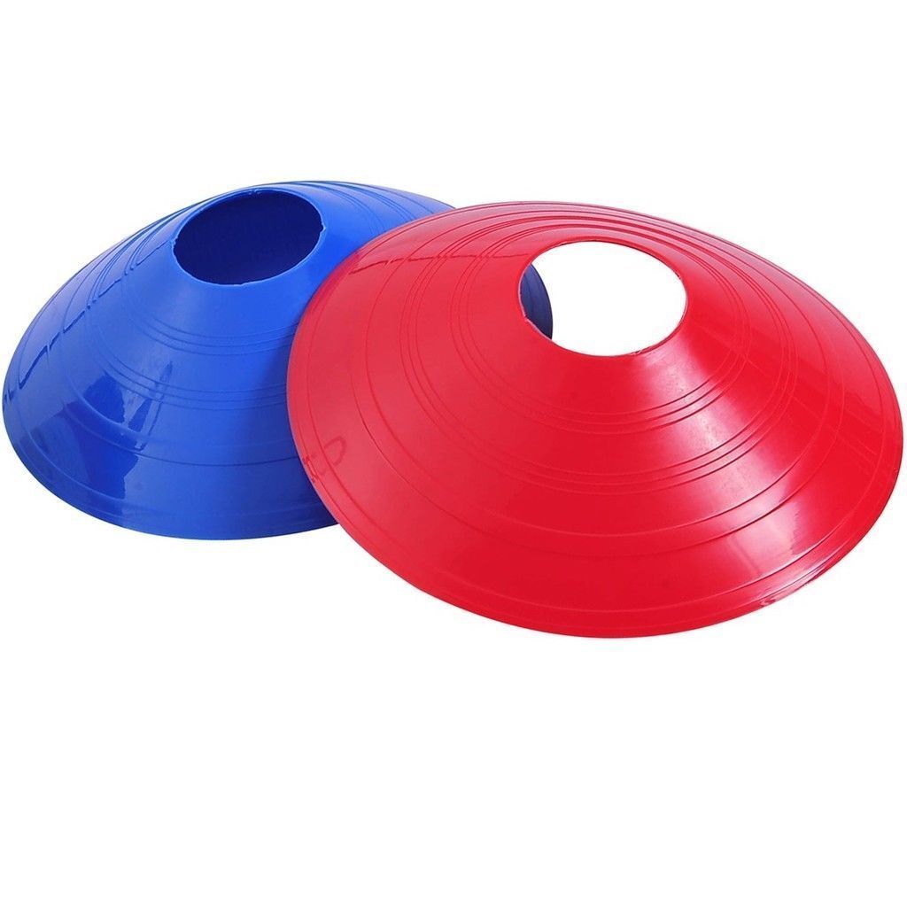60 Pack Sports Training Discs Markers Cones Soccer Rugby Fitness