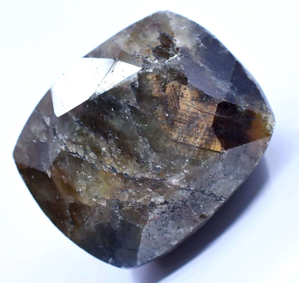 Untreated 72.75 CT Natural Brown Golden Shine Sapphire AGL