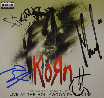 Korn Fully signed autograph CD Booklet JSA The Path of Totality
