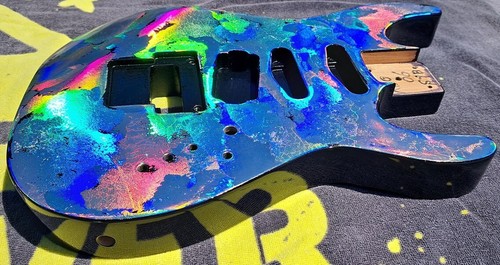 Vintage Kramer Pacer Custom 1 guitar body Mean Street Guitars Holoflash finish!! - Picture 2 of 6