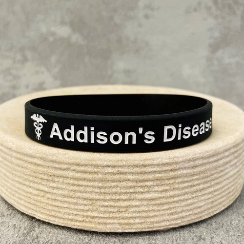 Conjunto de 3 pulseras deportivas de alerta médica banda de identificación médica enfermedad de Addison - Imagen 4 de 37