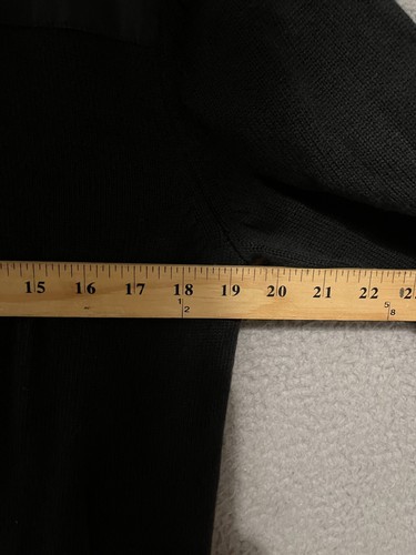 Theory Mens Jacket Flynn Vibration Black Size Large Full zip Adult Cotton Blend - Picture 4 of 5