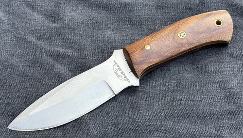Full Tang Survival Knife Carbon Steel Horizontal Carry Sheath Leather Sharp 8” - Picture 9 of 10