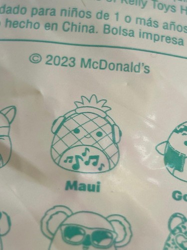 2023 McDonald’s Squishmallows Plush Toy Maui - Picture 4 of 5
