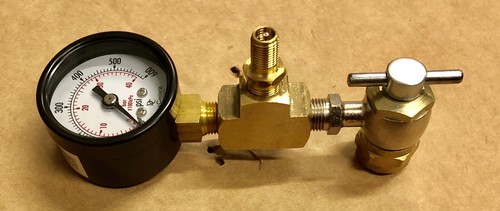 FREE 1 EXTENSION 400 PSI NO LOSS AIR CHUCK NITROGEN GAUGE FILL TOOL VALVE SHOCK  - Bild 1 von 4