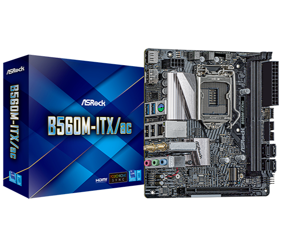 NEW ASRock B560M-ITX/AC LGA 1200 Intel B560 SATA 6Gb/s Mini ITX