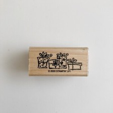 Stampin Up Gifts Presents Wood Rubber Stamp