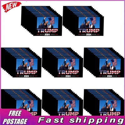 10pcs Trump Assassination Stickers Trump Survived Fight Strong Car Stickers