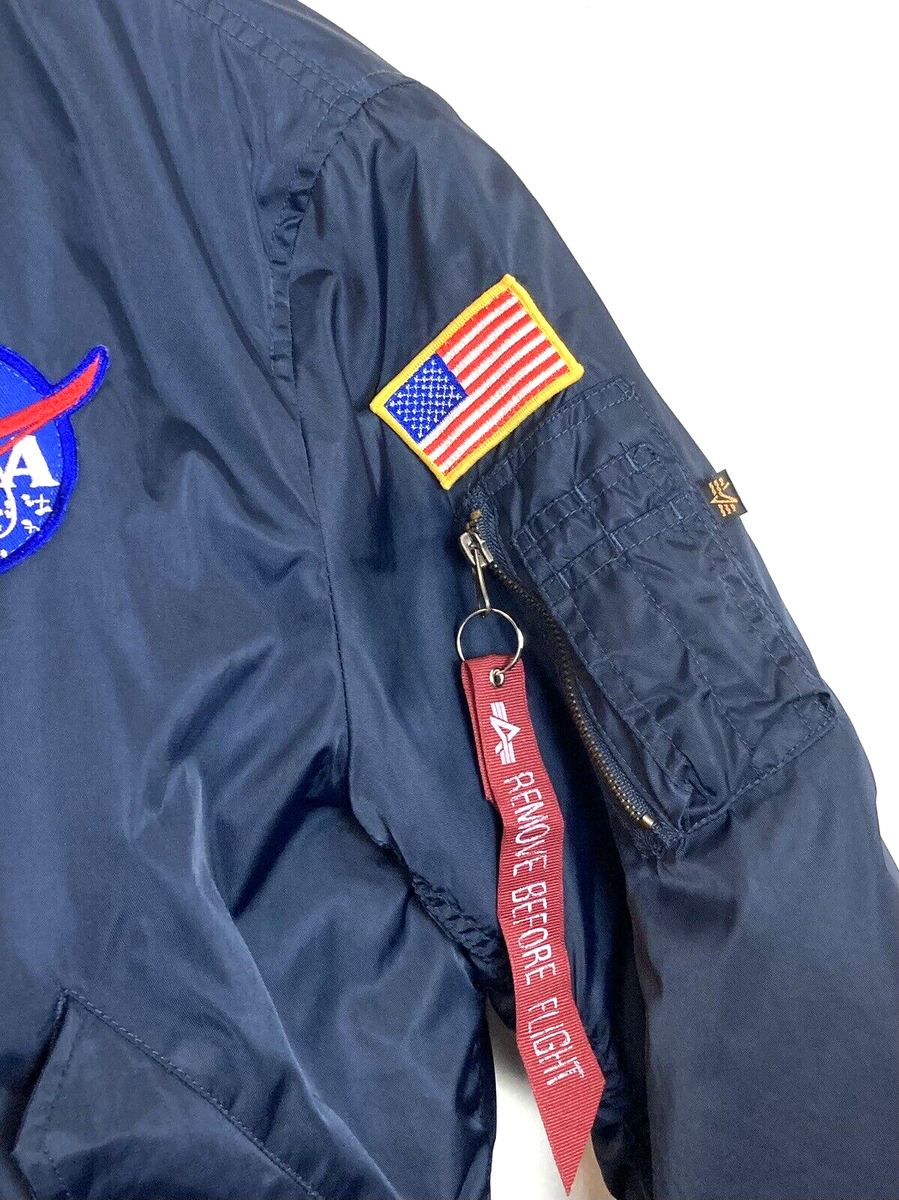 Alpha Industries MA-1 NASA ジャケット ネイビー厚手 楽天市場】アルファ MA-1 NASA ALPHA INDUSTRIES NASA MA-1