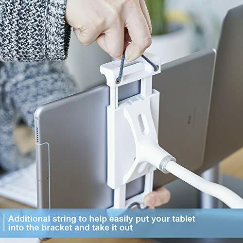 Support tablette col de cygne gris universel iOS Android réglable