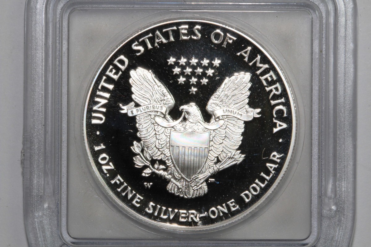 2004-W American Silver Eagle IGC PR70 DCAM First Day of Issue