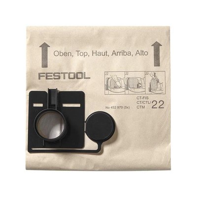 20x FESTOOL Filtersack FIS-CT 22 Papierfiltertüte Filterbeutel f. CT22 * 494631