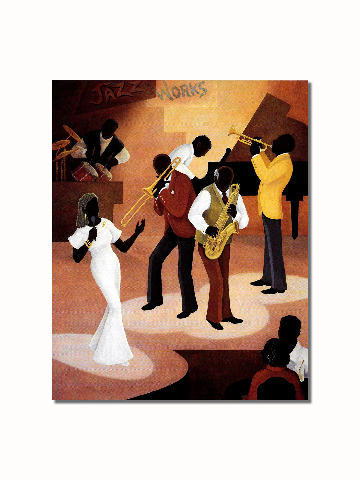 African American Black Jazz Works Night Club Wall Picture 8x10 Art