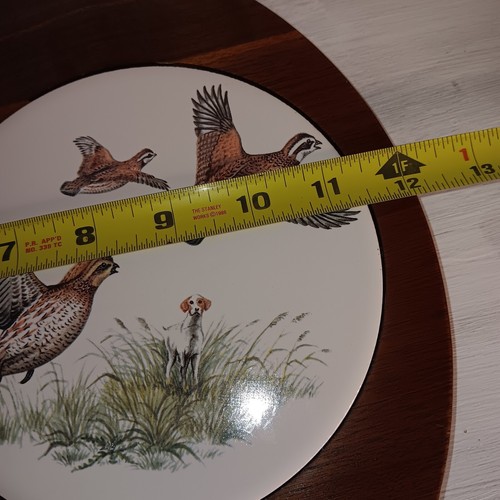 Ozark Walnussgeschirr Massives Walnuss Serviertablett mit Untersetzer Wurstwaren Brett 12"×12" - Bild 7 von 7