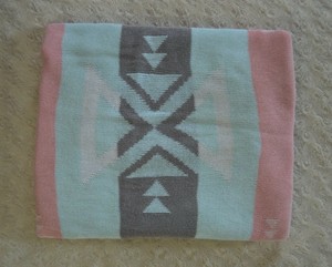 Blue Aztec Tribal Baby Blanket Mat Organic Gift by ...