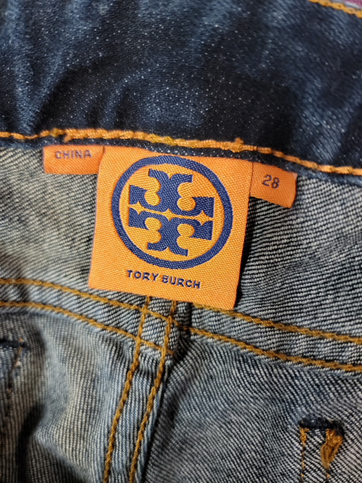 Tory Burch Straight Leg Size 28 Women's Blue Denim Jean #P1 thumbnail 5