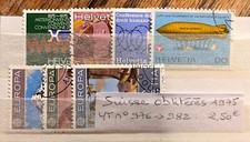 TIMBRES SUISSE OBLITERES 1975 YT N° 976 à 982