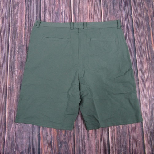 Swet Tailor NEW NWT Mens 36 Olive Green Everyday Chino Shorts Golf Comfy - Picture 6 of 7