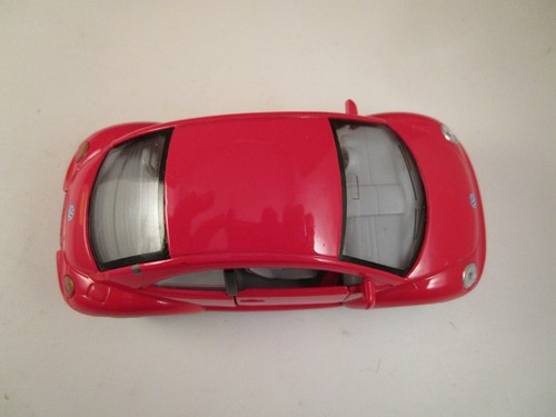 Modellino auto giocattolo pressofuso Kinsmart 1967 Volkswagen Maggiolino rosso 1:32 - Foto 7 di 12