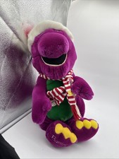 Vtg 1992 Barney The Dinosaur Christmas Plush 21" Large Stuffed Lyons Group W/tag