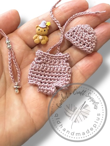 My Mini Baby Clothes Crochet One Piece Beanie Pacifier Dummy Milk Bottle #QHP4 - Picture 79 of 93