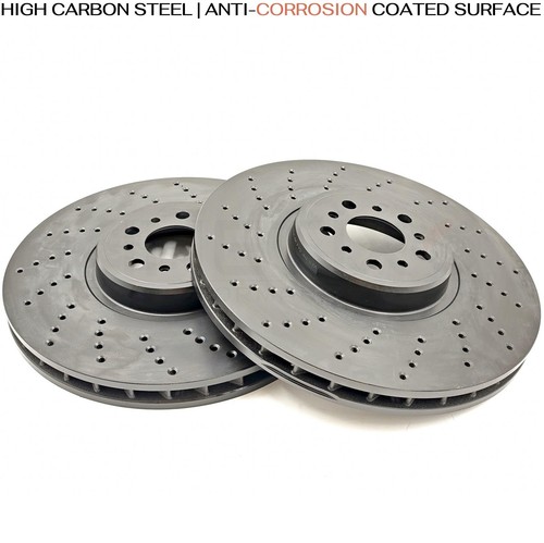 FOR BMW X3M F97 X4M F98 FRONT LEFT RIGHT BRAKE DISCS APEC BLACK PADS WIRE 395mm - Picture 5 of 12
