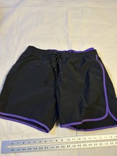 Diesel Beachwear Swim Trunk Men  s Size XL Lined Shorts Black/purple Summer B19