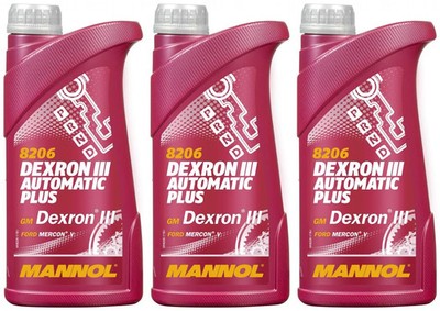 3l Mannol 8206 Automatic Plus ATF Dexron III Automatikgetriebeöl 3x1l