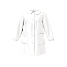 Grembiule Bianco Scuola Elementare Siggi Bambina 6 Anni 116 cm tg.65 45GR3011 Di