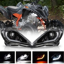 LED Headlights DRL Turning for Yamaha Wolverine 350 450 Raptor 700 700R YFZ 450