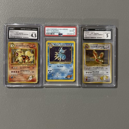 Graded Holo Pokemon Gym Leader Collection