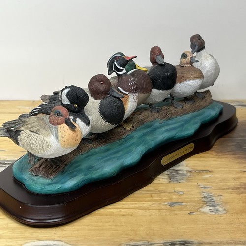 Figura de pato The Danbury Mint All American Boys por arte LaMay firmada coleccionable - Imagen 19 de 24