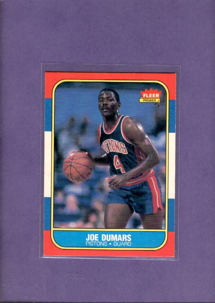 1986-87 Fleer #27 Joe Dumars NM-MT RC Rookie Pistons ID:81151