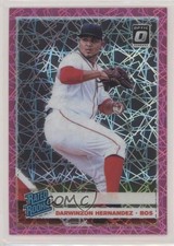 2019 Donruss Optic Rated Rookies Pink Velocity Prizm Darwinzon Hernandez 3b3