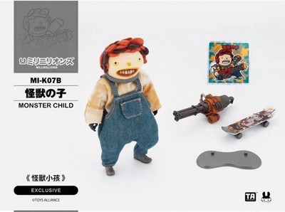 1/18 ACID RAIN World MI-K07B Monster Child Red Hair PVC Action Figue H3.9inch