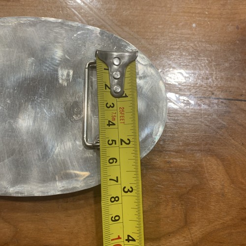 Fibbia cintura Navajo grande 6”X4” aquila turchese e nichel bufalo nativi americani - Foto 8 di 8
