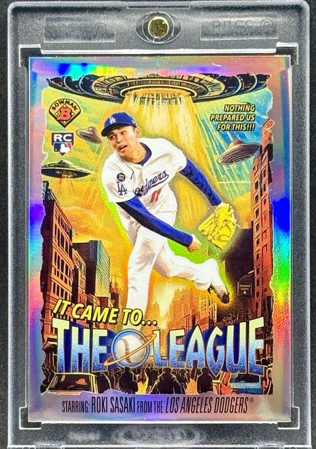 Roki Sasaki Rookie RC Ufo Refractor Topps Dodgers Mint