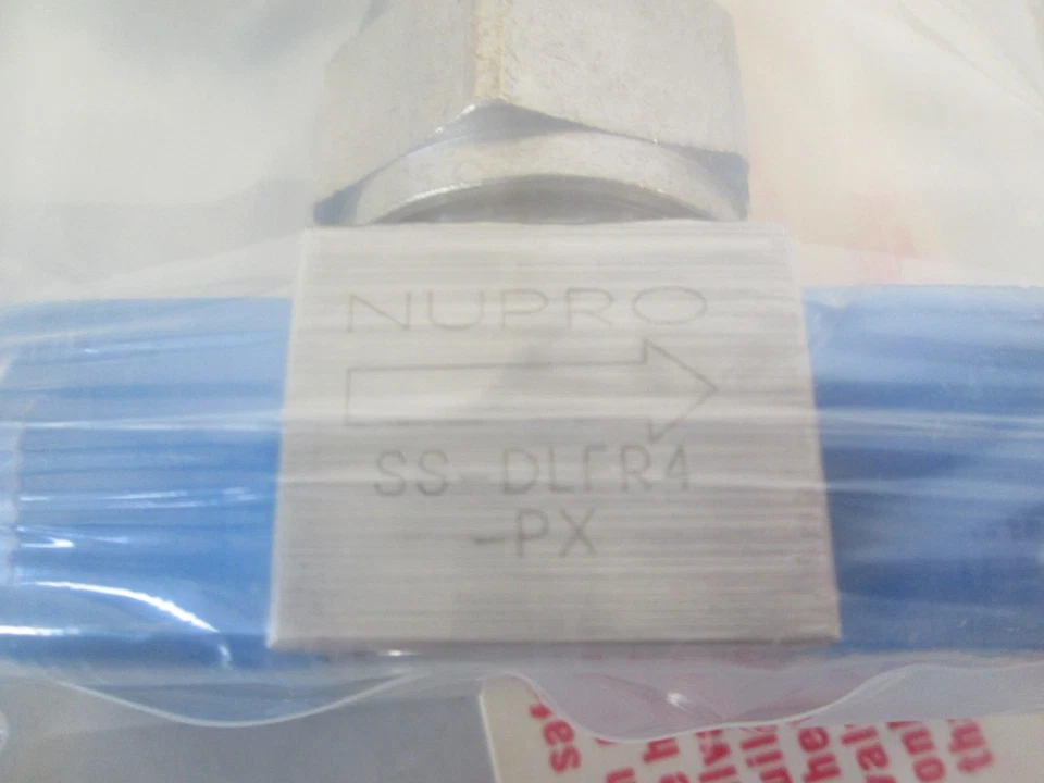 Nupro SS-DLFR4-PX, Manual Valve w/ Green Lever Handle, 1/4" FVCR/FVCR, New - Image 4 of 4