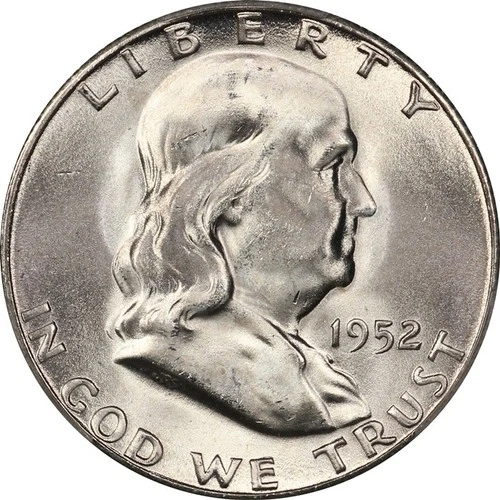 1952-S PCGS MS64 Near Gem BU Franklin Half Dollar #3 - Lustrous, Close to FBL!