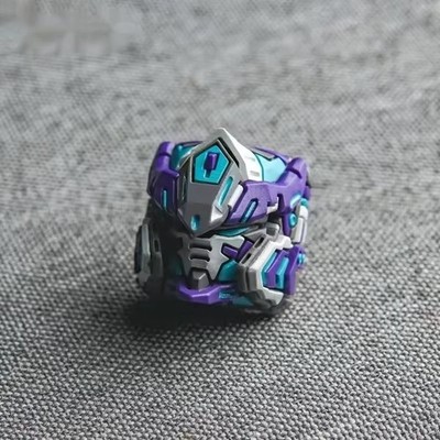 1Pc Black Mecha Robot Head Artisan Keycap ESC For Cherry MX Mechanical Keyboard