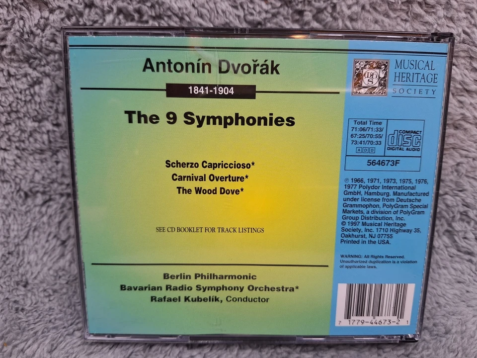 ANTONIN DVORAK : THE 9 SYMPHONIES / Rafael Kebelik, Conductor - 6-CD Set (1997) Foto 2 de 2