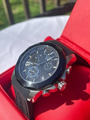 Swiss Legend Chronograph Full Set - Model SL-40042-01-BB - NWT, NIB & Papers