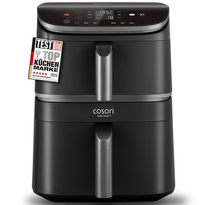 COSORI Airfryer Heißluftfritteuse 2 Kammern 10,8 L Heissluftfritteuse Innovative